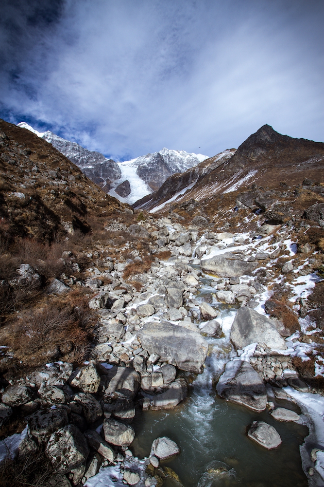 Langtang valley, north of Kathmandu, Nepal. Glaciers there have been receding. Langtang valley, north of Kathmandu, Nepal. Glaciers there have been receding.